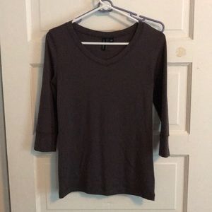 Cynthia Rowley 3/4 sleeve solid shirt